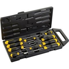STANLEY Cushion Grip Screwdriver Set - 10 Pieces for Ultimate Precision & Comfort - SKU: 3253562650054